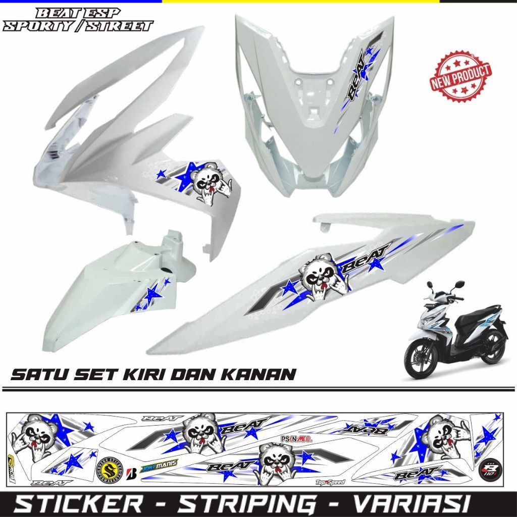 STIKER BEAT STREET / BEAT ESP/ STRIPING STIKER MOTOR BEAT ESP SIMPLE