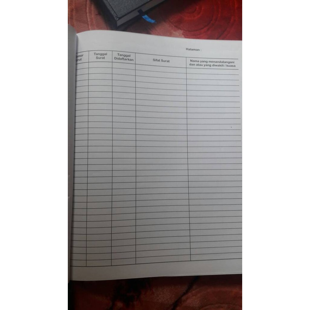 

BIG SALE -Buku Daftar surat dibawah tangan yg dibukukan