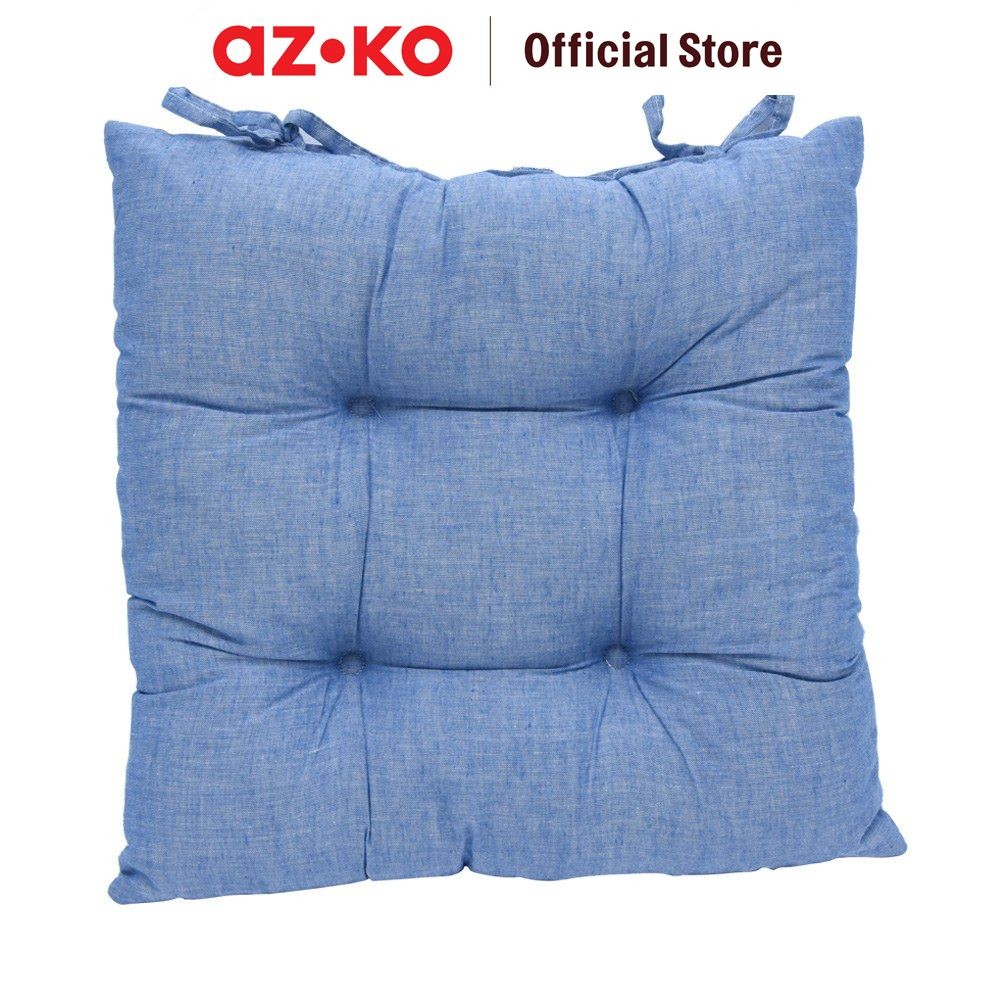 AZKO Arthome 40x40 cm Bantal Alas Duduk - Biru Navy Bantalan Kursi Bantal Dudukan Sit Pillow Chair P