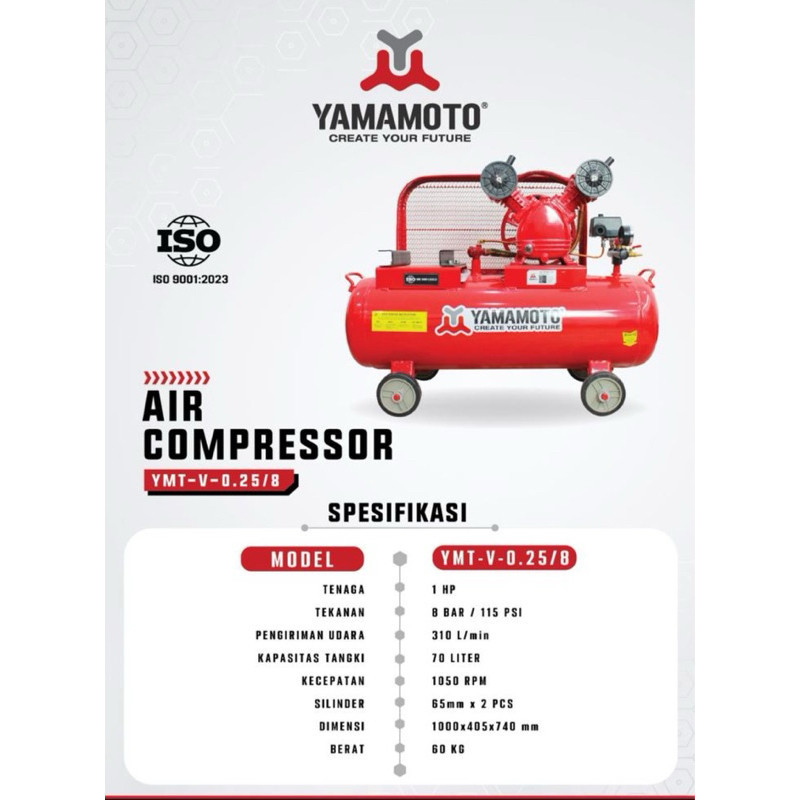 KOMPRESOR 1Hp UNLOADING YAMAMOTO KOMPRESOR ANGIN