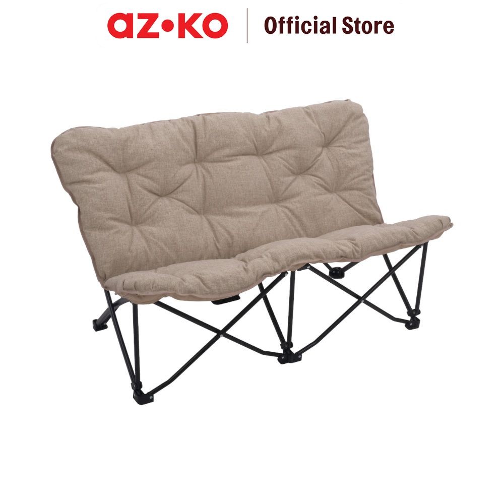AZKO Soleil Kursi Camping Lipat 2 Dudukan Big Butterfly - Cokelat Muda Folding Chair Kursi Memancing