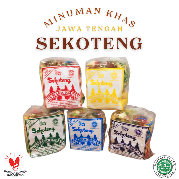 

Sekoteng Rempah jahe Merah Cemara Empat 1 pack (10 pcs)