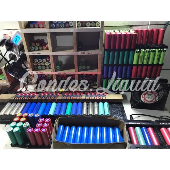 Baterai 18650 bekas copotan batre laptop kapasitas real 500-3000mAh baru