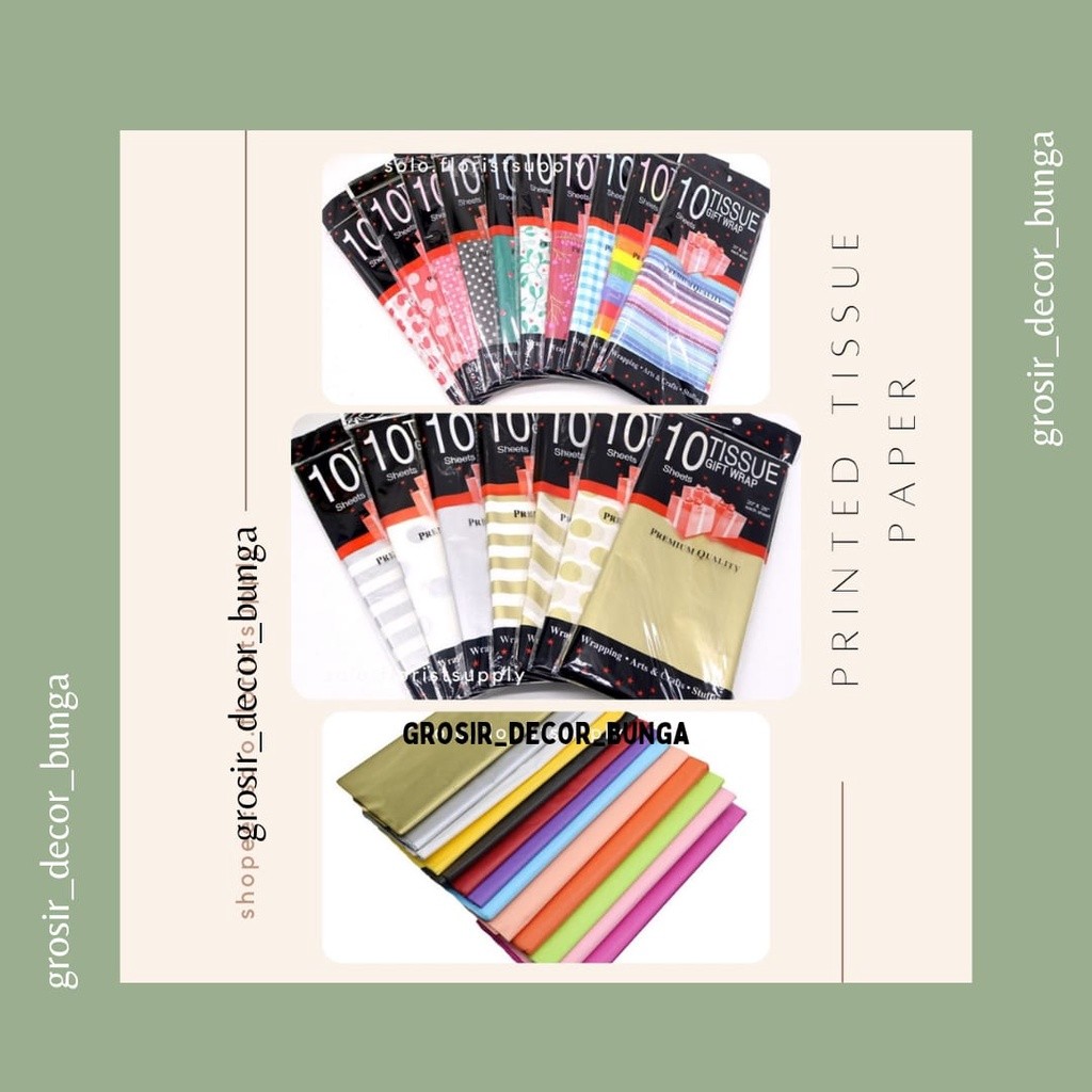

[TERMURAH] WRAPPING PAPER PRINTED TISSUE PAPER KAIN SPUNBOND MOTIF GARIS EMAS POLKADOT ZIGZAG HATI PELANGI RAINBOW DAUN ESTETIK BULAT SALUR KOREAN TISSUE PAPER FLOWER WRAPPING PREMIUM NONWOVEN NON WOVEN KERTAS BUKET TEBAL PEMBUNGKUS BUNGA