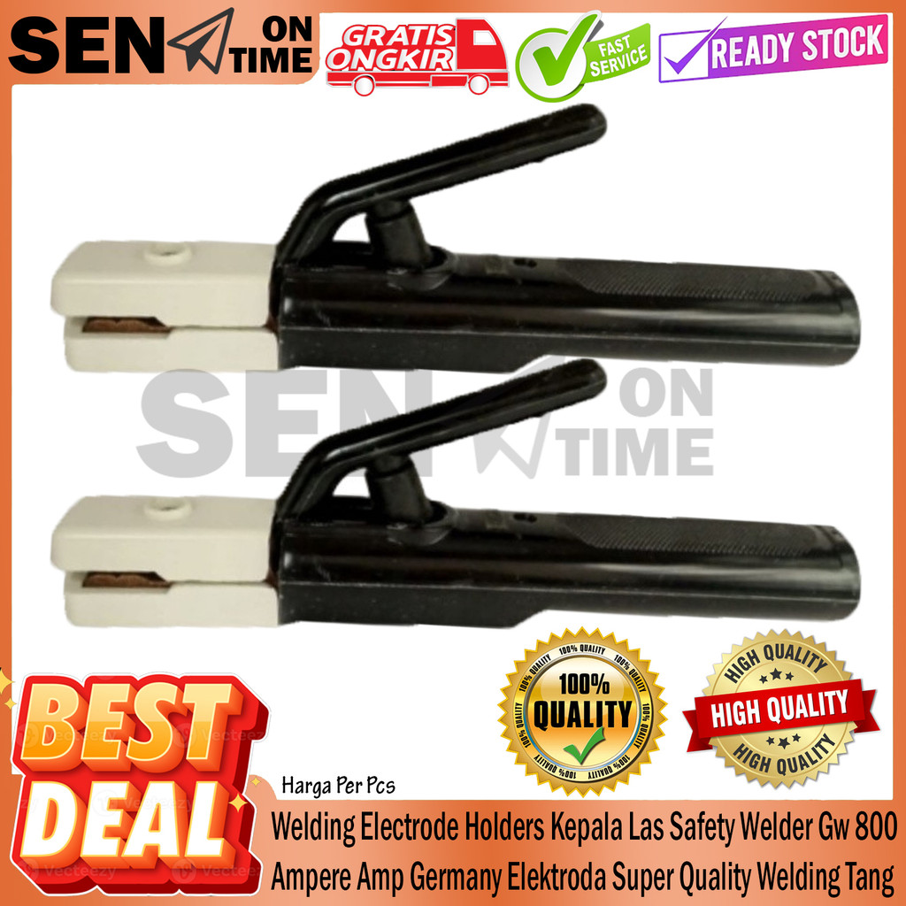 Stang Germany Gw-800-Amp Tang Kepala Gagang Penjepit Klem Welding Holders Logam Selang Las Listrik 8