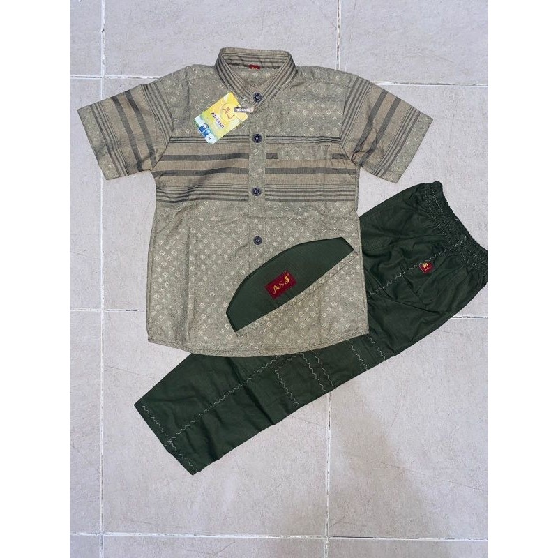 [CUCI GUDANG] Setelan Koko anak Cardinal Lengan pendek Aj / setelan Koko anak Cardinal Aljami / sete