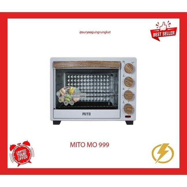OVEN LISTRIK MITO 28 LITER 350 WATT - MO 999