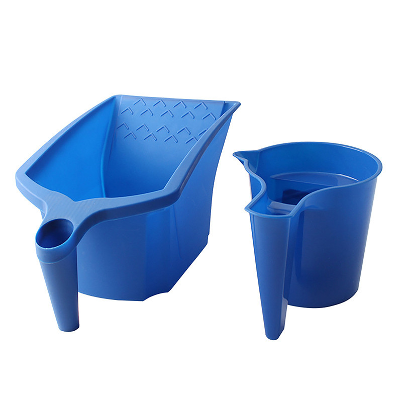 

1 Pcs Roller Brush Holding Paint Cup New Material Convenient Construction Blue Plastic Paint Tray Paint Tool Set