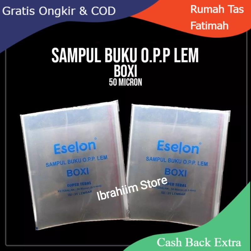 

Promo SAMPUL BUKU BOXY TEBAL 50 MICRON / SAMPUL BUKU BIG BOSS By Rumah Tas Fatimah