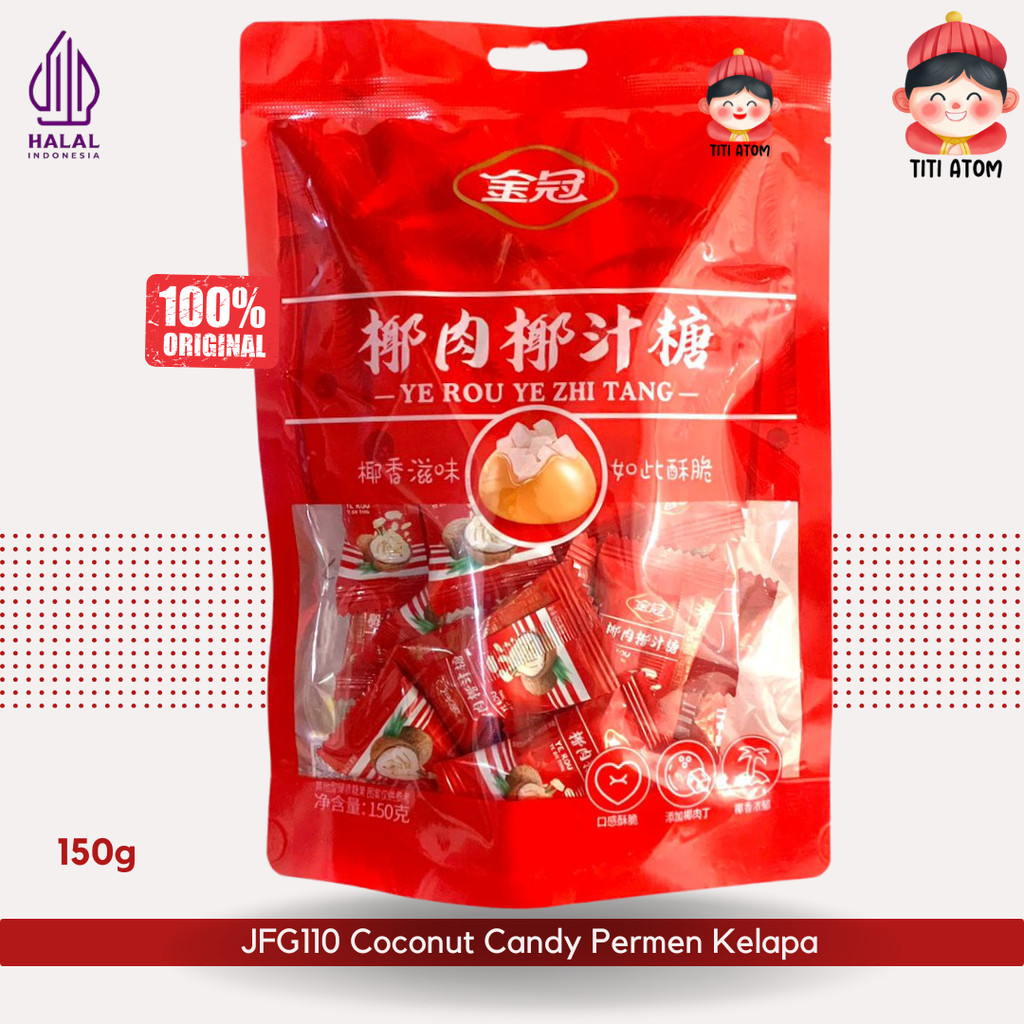 

PERMEN IMLEK SINCIA JFG110 Coconut Candy Permen Rasa Kelapa 150g