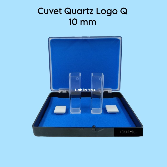 

Kuvet Kuarsa/Quartz Cuvettes With Lids 10 mm Merk Purshee 2 Pcs