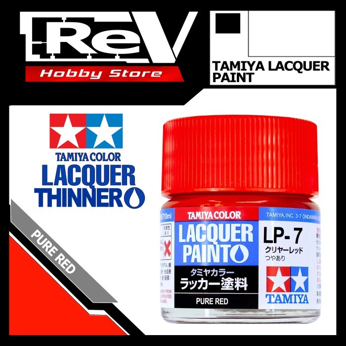 TAMIYA PURE RED LACQUER PAINT CAT MODEL KIT GUNDAM HG MG LP07