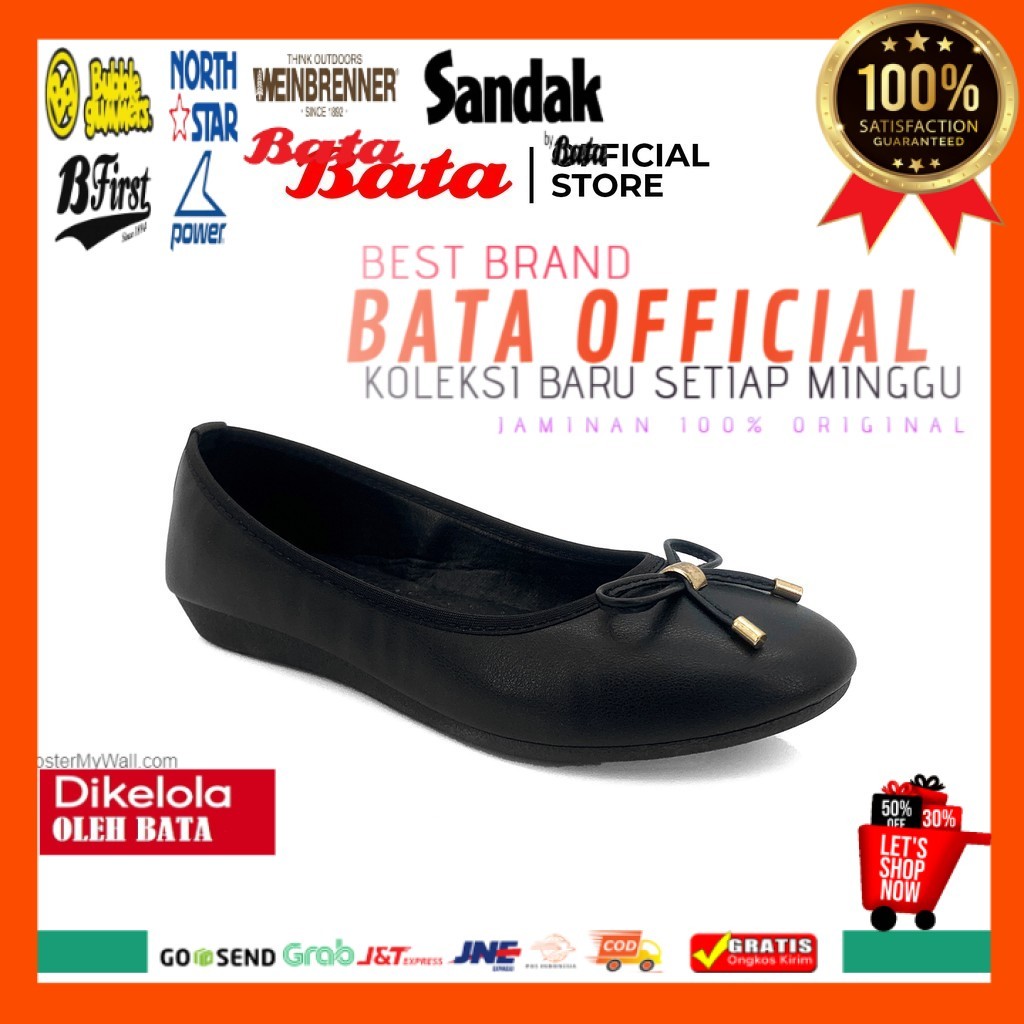 BATA Sepatu Wanita Veria Black - 5516618