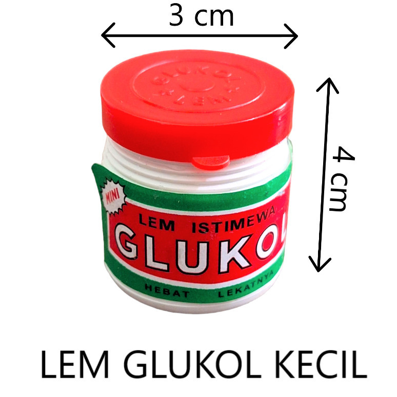 Lem/Lim/Perekat/Glue Colek/Tolet Kertas/Serbaguna Glukol Kecil/Mini 25 gram