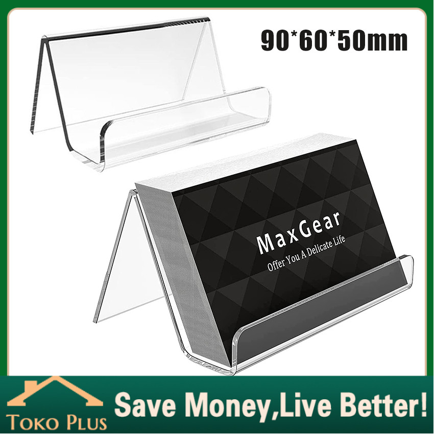 

Stand Akrilik Tempat Kartu Nama Display Meja Kantor Bisnis Rak Kartu Name / Acrylic Tempat Kartu Nama