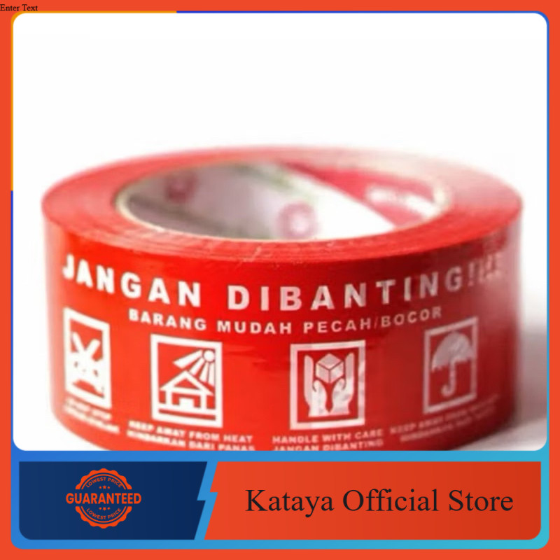 

LAKBAN FRAGILE MERAH 100 YARD SNS STICKY N STRONG