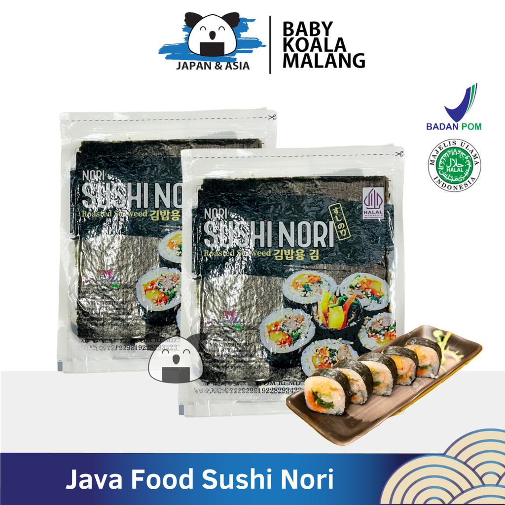 

JAVA SUPER FOOD Nori Sushi Gold 10 Lembar Halal | Seaweed Rumput Laut Sushi - BKM