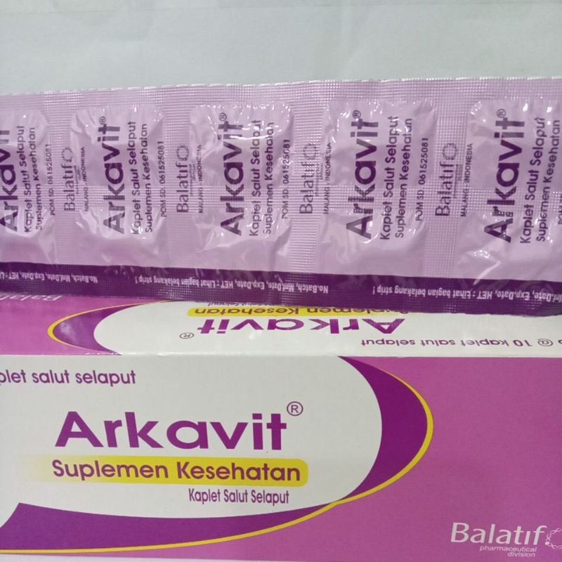 ARKAVIT SUPLEMEN KESEHATAN ISI 10 KAP PER STRIP*...