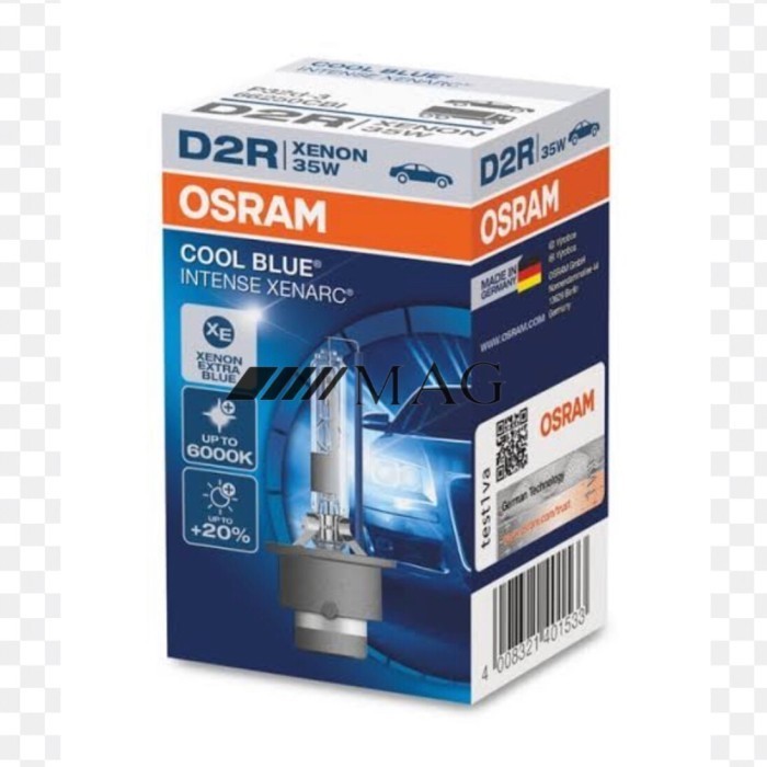 Lampu HID Mobil OSRAM XENARC COOL BLUE INTENSE D2R/D1S/D2S/D3S/D4S 6200K Putih Dingin