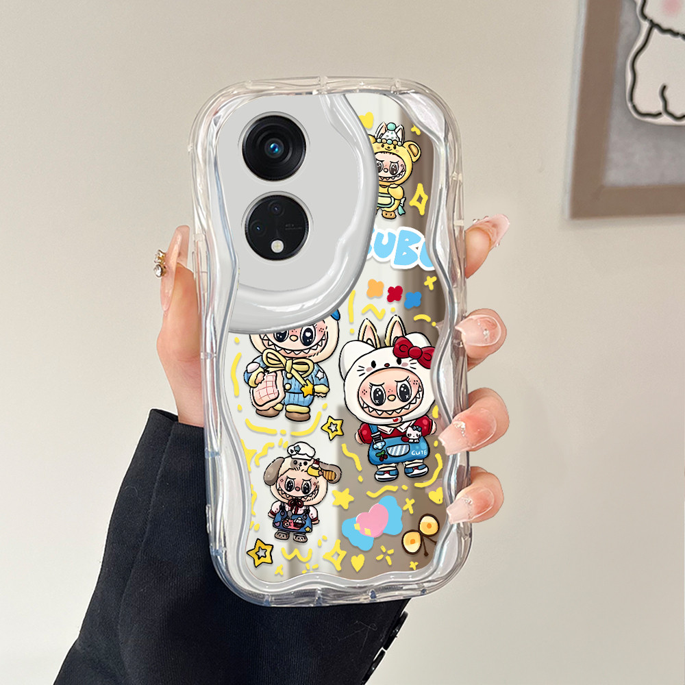 OPPO Reno 8T 5G Labubu Cute Cartoon Mirror Cermin Phone Casing Case Hp Softcase 5244 JZ