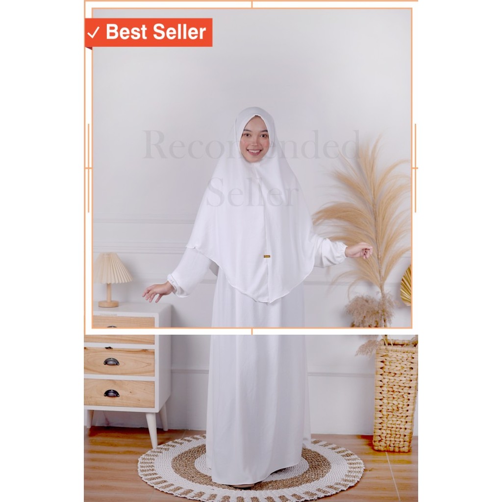 Pakaian Wanita Gamis Dress Cantik Murah Bagus /Gamis Muslim Wanita Syari Bilqis Set Hijab Bahan Crin