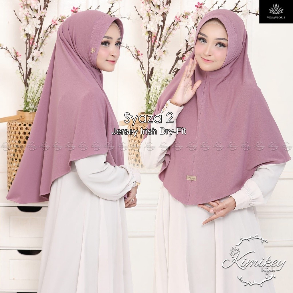 HIJAB INSTAN JUMBO BY KIMIKEY HIJAB ORI MENUTUP DADA - SYAZA