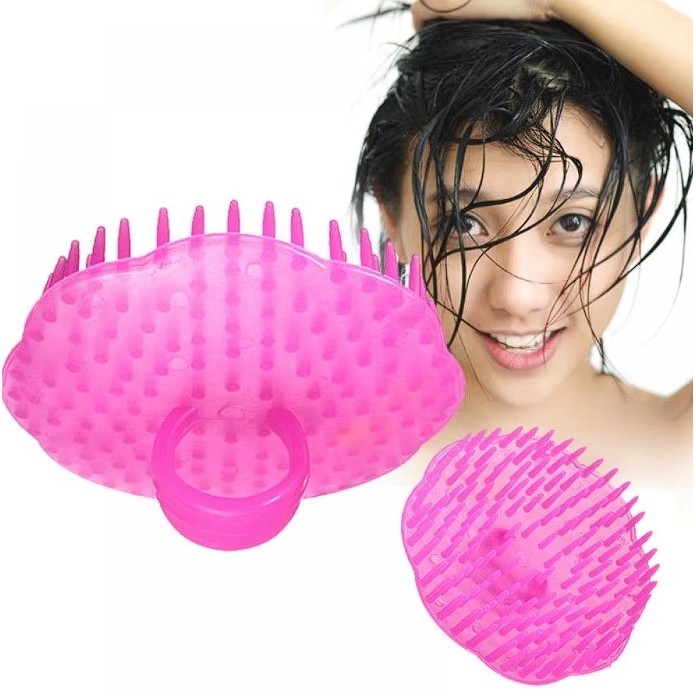 Sisir Perapih Rambut Silikon Keramas Shampo Bulat Pijat Massage Kulit Kepala Serbaguna Kepala Anti Ketombe Shampo Head Scalp Hair Massage Brush Kulit Kepala Gatal Alat Garuk Hewan Silicone Head Body Scalp Massage Brush Comb Shampoo Hair Washing