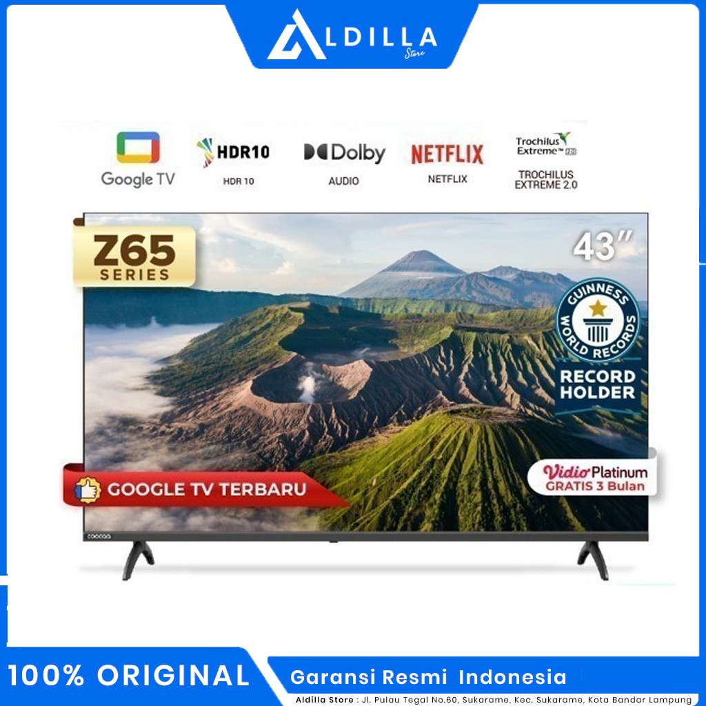 NEW COOCAA 43 inch GOOGLE TV-2K LED-TV COOCAA 43Z65