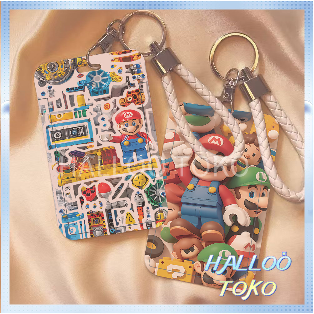

ID CARD HOLDER MOTIF KAWAII TEMPAT KARTU PHOTOCARD PHOTO CARD Pelindung + Tali,Mario dengan sentuhan sensasi teknologi