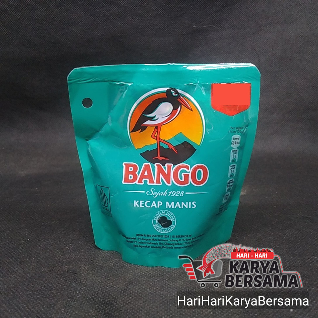 

BUMBU MASAK KECAP KENTAL MANIS BANGO REFILL POUCH 59ML