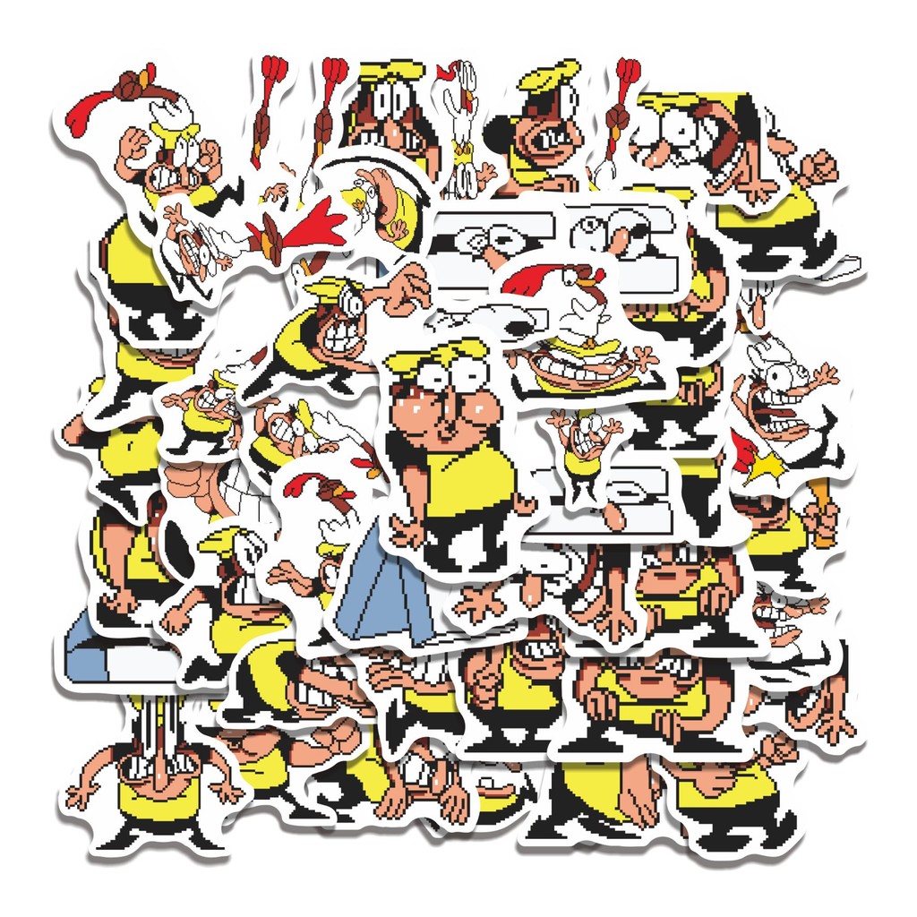 

COD 50 Pcs Stiker PIZZA T PEPI V73 Lucu Anti Air Untuk Dekorasi Notebook Sepeda Skateboard Handphone DIY