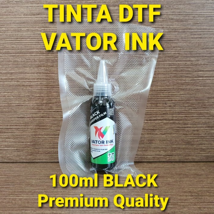 

DTF CMYK Vator Ink 100ml Tinta Warna Transfer Film Sablon Powder Glue - Hitam