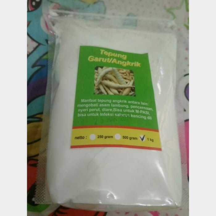 

[0k_market1] Tepung Garut/Angkrik 1Kg