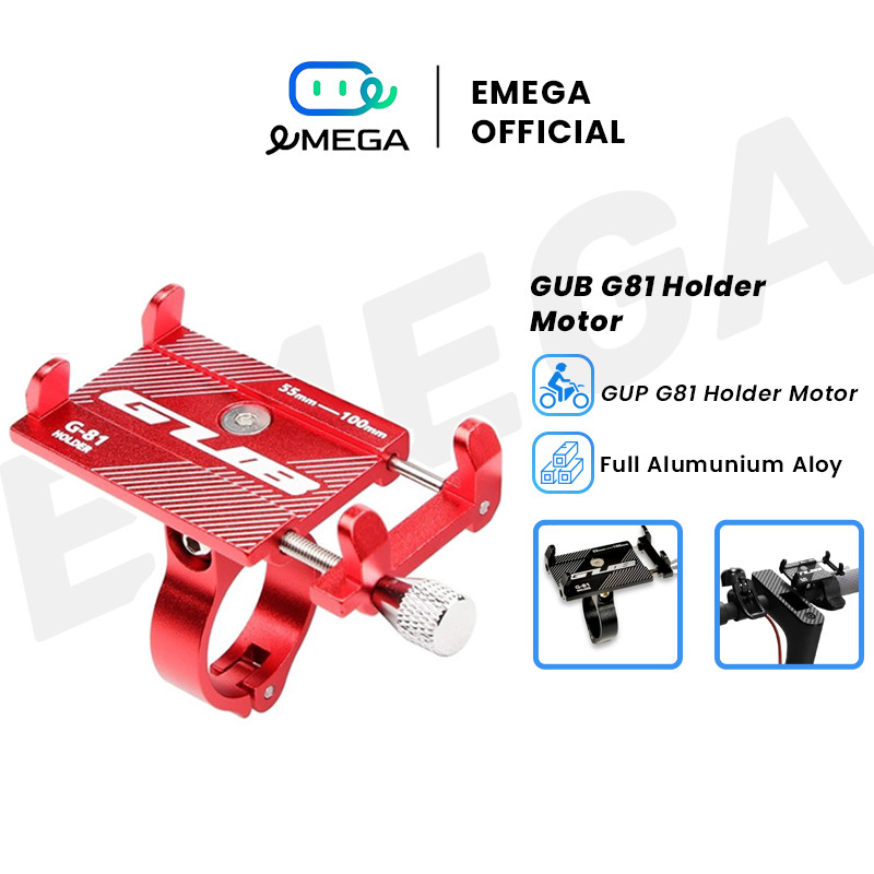 eMEGA Holder Hape Gps GUB G81 + Bracket Motobar Holder Hp Motor N-Max Aerox Xmax Lexi Vario Beat Sco
