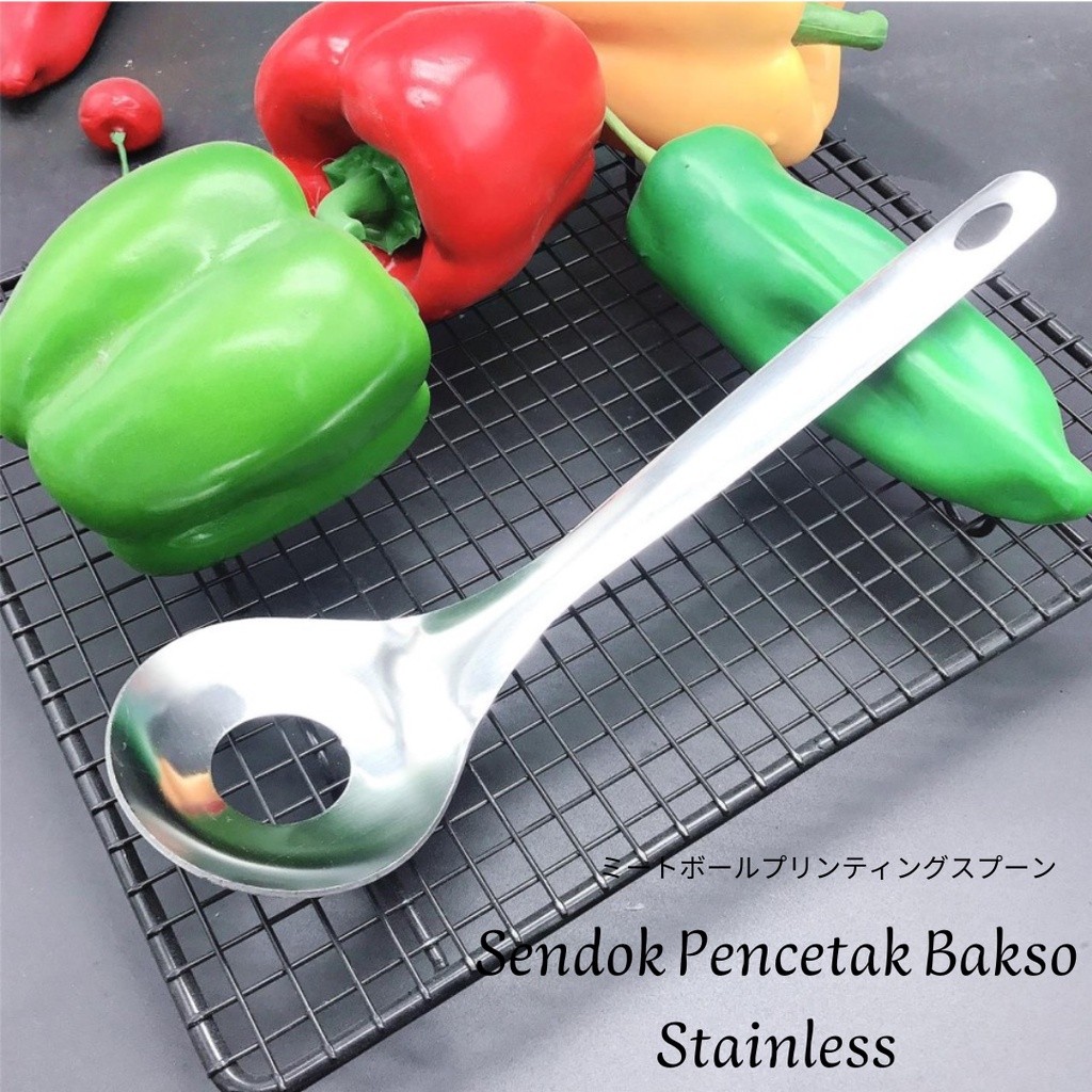 Sendok Pencetak Bakso Supaya Bulat Stainless - Sendok pembuat Bakso Stainless