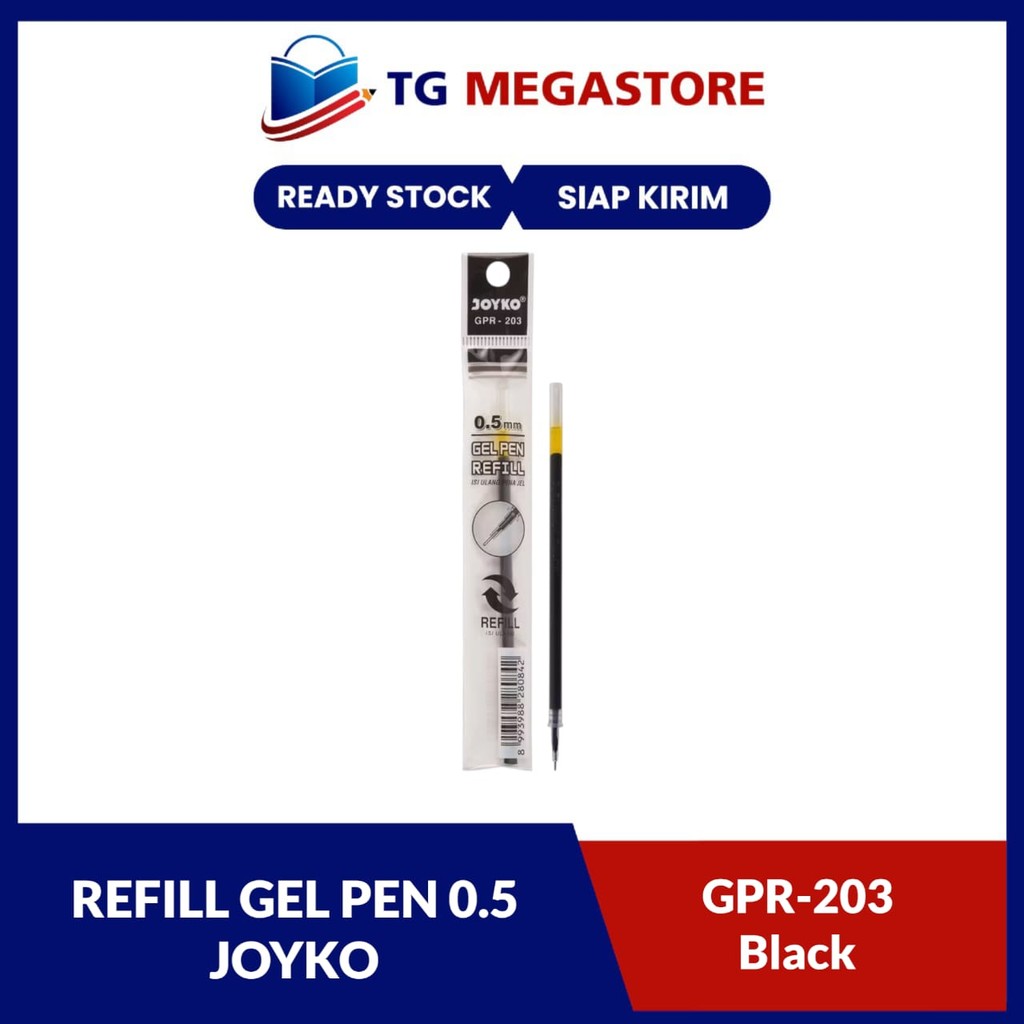 

REFILL GEL PEN JOYKO GPR-203 0.5 HITAM