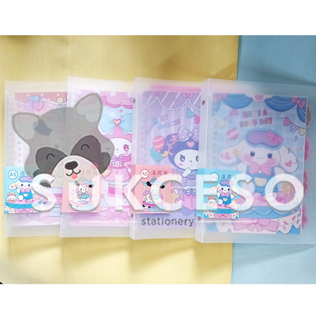 

Fancy Binder A5 Motif Sanrio ZH-2518-3 Buku Catatan Loose Leaf