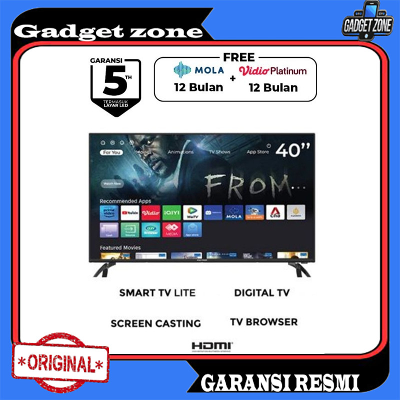 LED TV POLYTRON 40in 40CV8969 40 INCH SMART TV garansi resmi