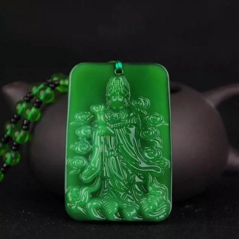 FS - KALUNG KESEHATAN GIOK ASLI, KALUNG KESEHATAN PRIA WANITA BATU GIOK IMPORT MODEL KWAN IM