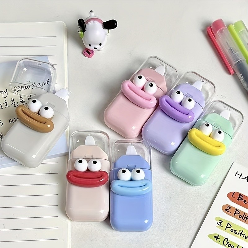 

6pcs Correction Tape School Special Correction Tape Cute Change Tape Mini Modification Tape Portable Change Artifact