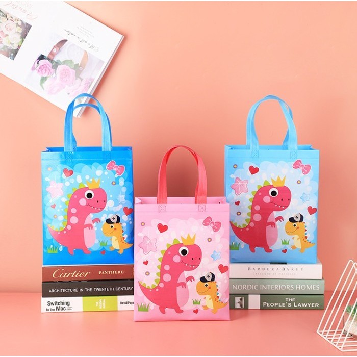 

KOREANS TAS SOUVENIR ULANG TAHUN GOODIE BAG PLASTIK SOUVENIR UNICORN/DINO DX32 - DINOSAURUS
