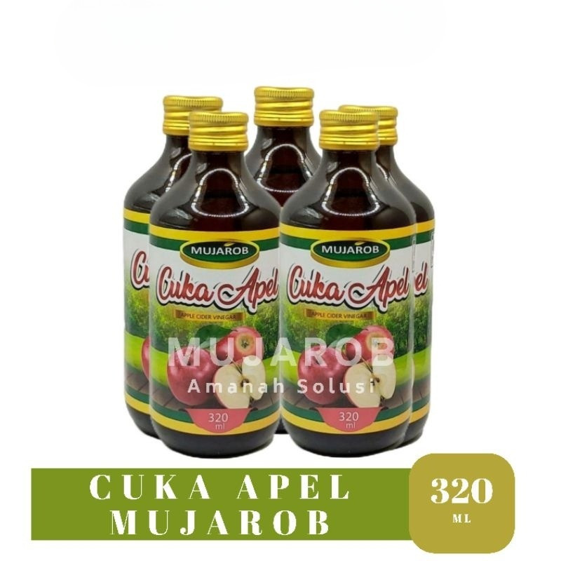

( BISA COD ) CUKA APEL MUJAROB - 320 ml original | detoks alami & bantu turunkan kolesterol | untuk diet & kesehatan pencernaan