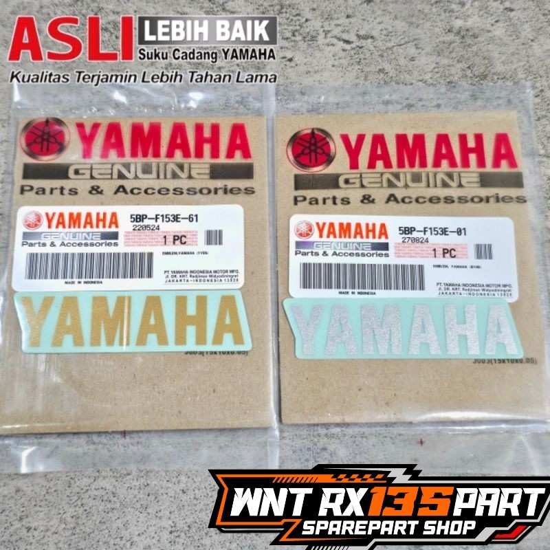 STICKER STIKER YAMAHA SILVER GOLD TUTUP TOOLBOX TOLBOX RX KING ORIGINAL YAMAHA | 5BP-F153E-01 5BP-F1