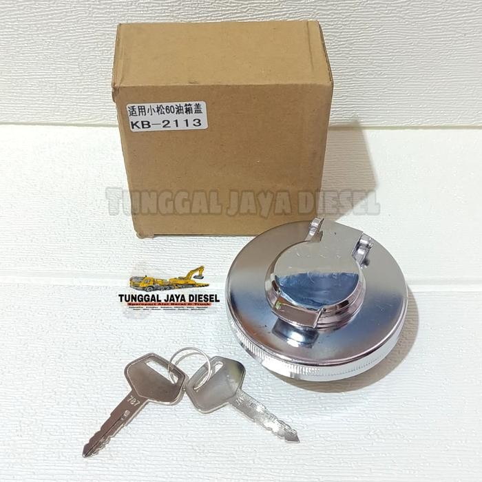 terbaru Tutup Tangki Solar Komatsu PC75 PC75UU-2 PC75UU-3 Cap Fuel Tank IMPORT