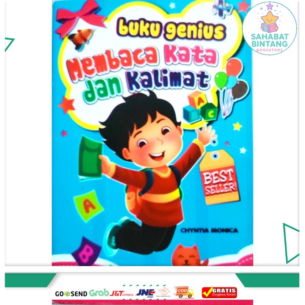 Buku Membaca Kata dan Kalimat Anak TK Genius Best Seller