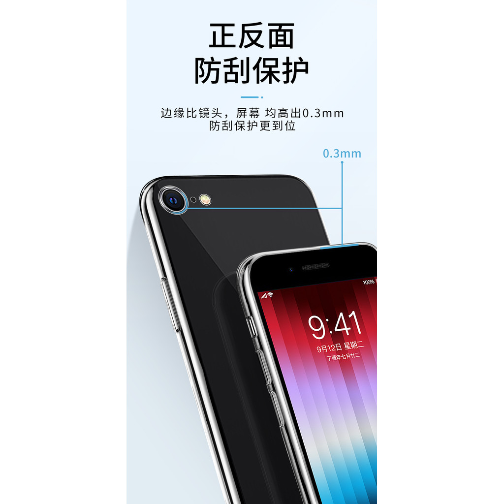 Ultra Thin Soft Clear TPU Transparent Silicone Phone Case for IPhone SE 2 3 IPhoneSE2 IPhoneSE3 IPho