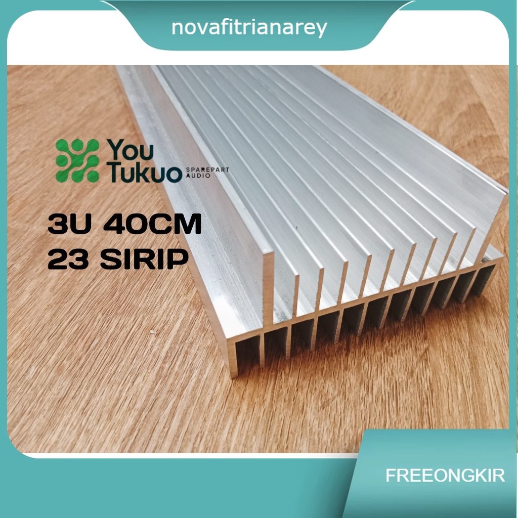 HS 3U 40CM PENDINGIN 23 SIRIP HEATSINK BUILT UP