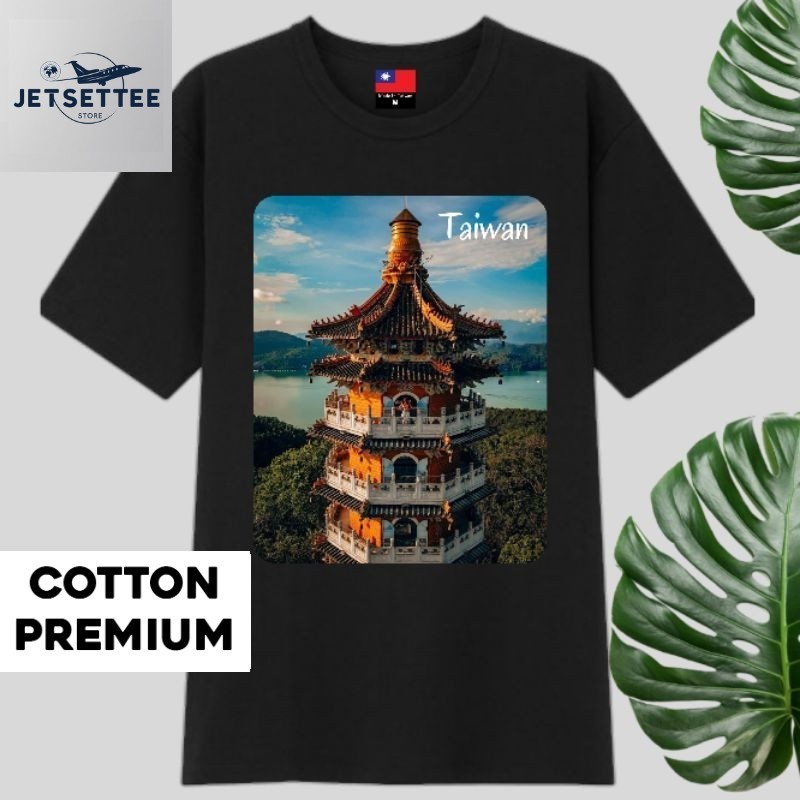 Kaos Oleh Oleh Taiwan T-Shirt Cotton Combed - SOUVENIR PREMIUM GIFT Jetset Tee