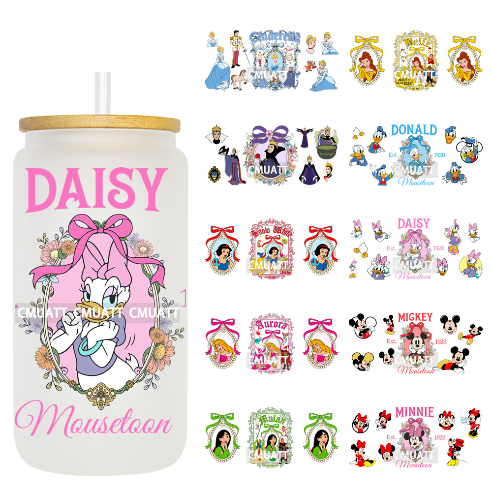 

Princess 16oz UV DTF Cup Wrap Transfers Stickers Decorate Mugs Beer Can Bottle Customized Logo Bulk Orders