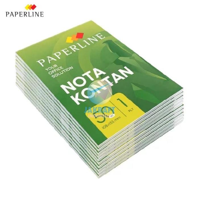 

AHHA (10 Pcs) GROSIR Buku Nota Kontan Kecil A6 PAPERLINE 1 Ply PPL-NK-K1-TK / 2 Ply PPL-NK-K2-NCR-TK / 3 Ply PPL-NK-K3-NCR-TK Small Cash Note HVS Putih Kertas Karbon Copy Merah Kuning Murah Terbaik | PACK - K1 | PACK